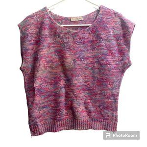 Vintage 80's Sweater Stop Knit‎ Pink Sweater Women's Medium